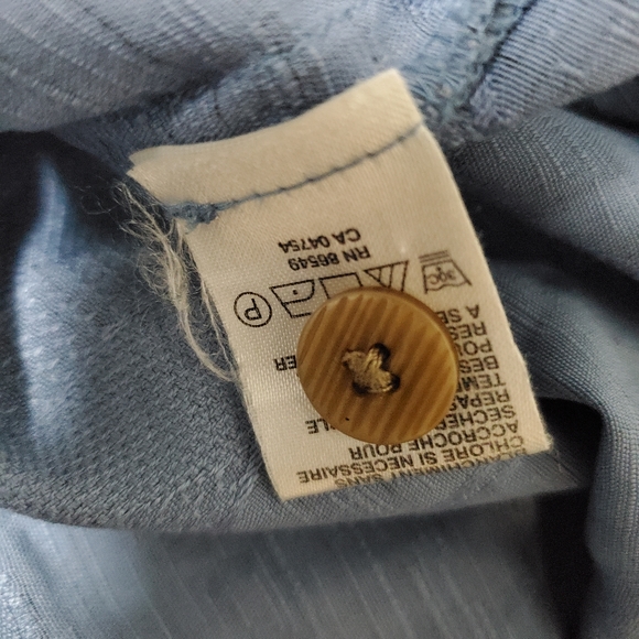 Tommy Bahama Shirt Men's M 100% Silk Blue Button Up Camp Shirt Hawaiian Pockets - Picture 7 of 11